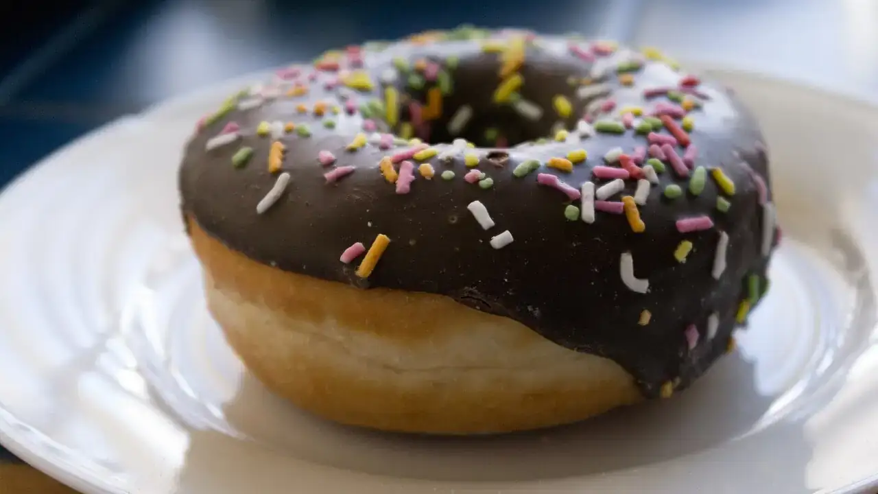 Chocolate glazed doughnut